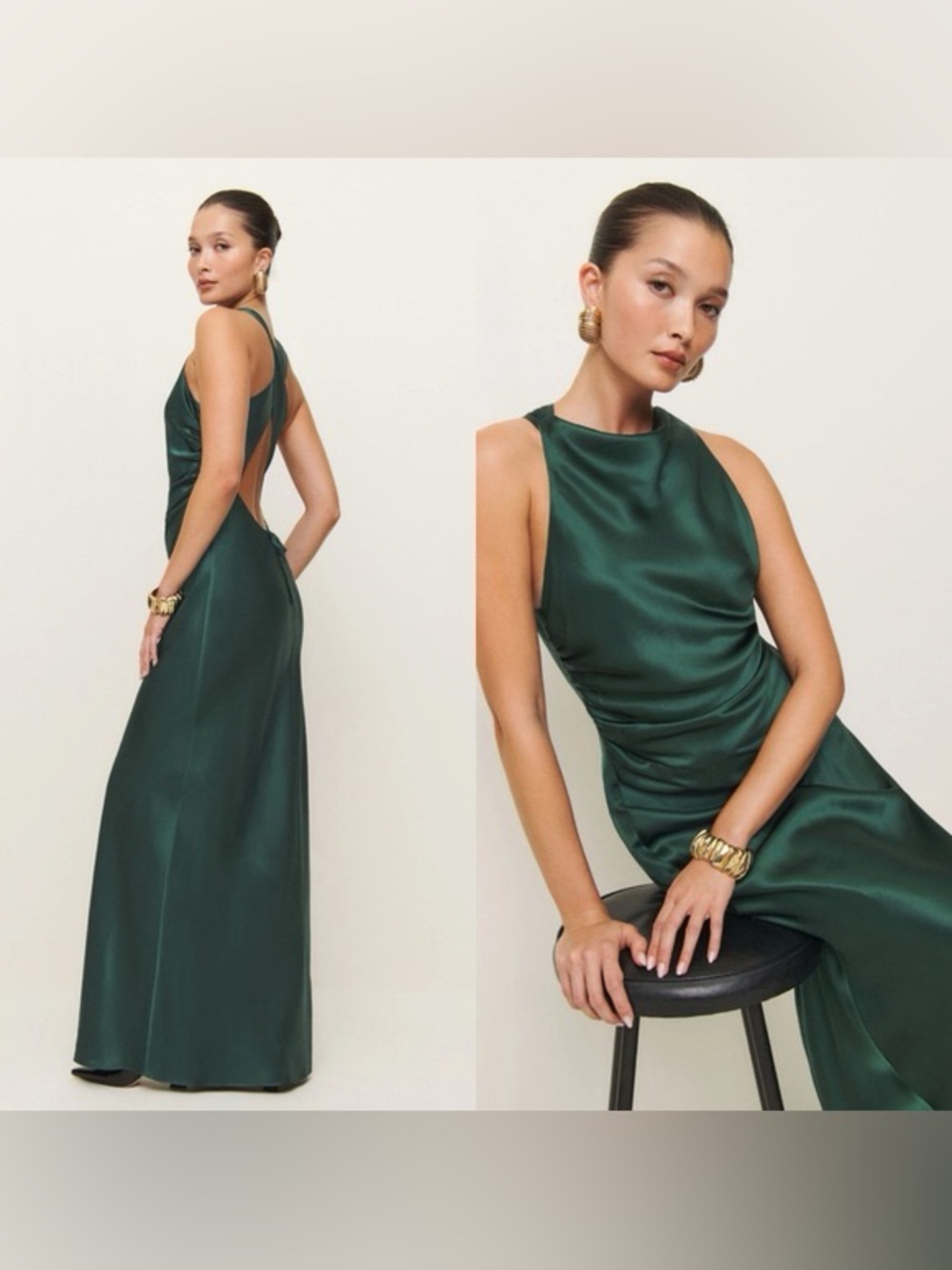 Reformation Anaiis Silk Dress